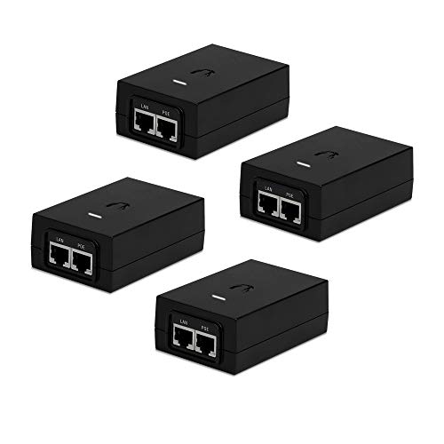 UBNT Systems PoE Adapter 48V POE-48-24W-G with Gigabit LAN Port (4-Pack)