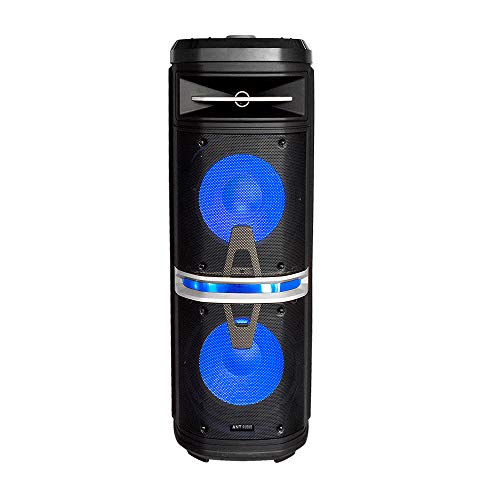 Image of Ant Audio Rock 1500 Party Entertainment Bluetooth Speaker with Karaoke with FM Radio, Micro SD Card, USB, Wired & Wireless Mic, LED Lights & Subwoofer - 150 watt