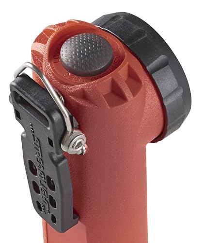 Streamlight 90973 Survivor X 250 Lumen ATEX-zertifizierte wiederaufladbare rechtwinklige Feuerwehrlampe, Inklusive wiederaufladbarem System, 230 V AC/12 V DC ohne Alkaline-Batterieträger, Orange