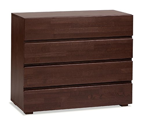 Preisvergleich Produktbild Hasena Woodline Kommode Lovara Buche Schoko 4 Schubladen