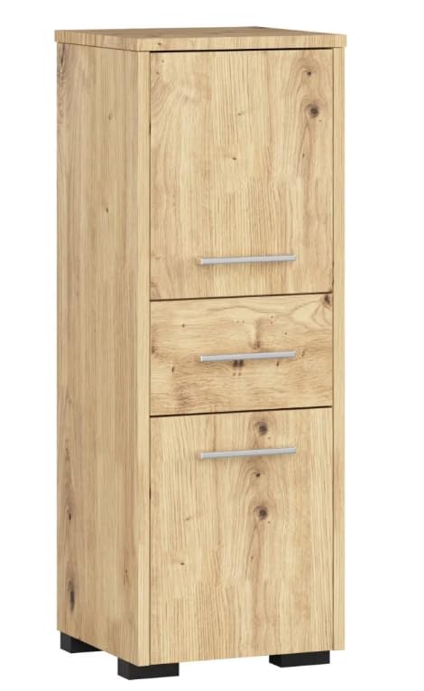 BDW Armoire de Salle de Bain Moderne et Grande capacité de Rangement pour Petits espaces, Universelle, Dimensions : 30 x 85 x 30 cm