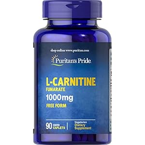 Puritan’s Pride L-Carnitine Fumarate 1000 mg-90 Caplets