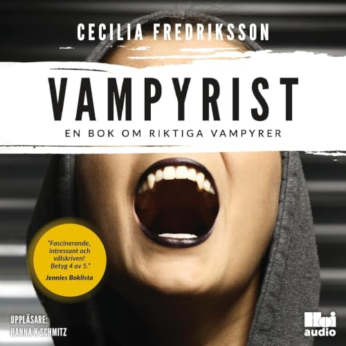 Diseño de la portada del título Vampyrist : en bok om riktiga vampyrer