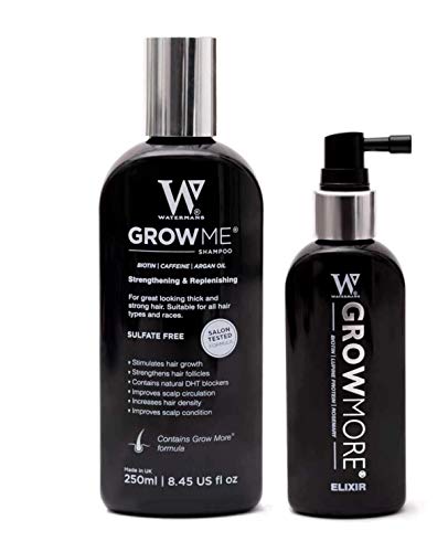 Watermans Grow Me Shampoo Grow more Exilir for hair growth for men & women