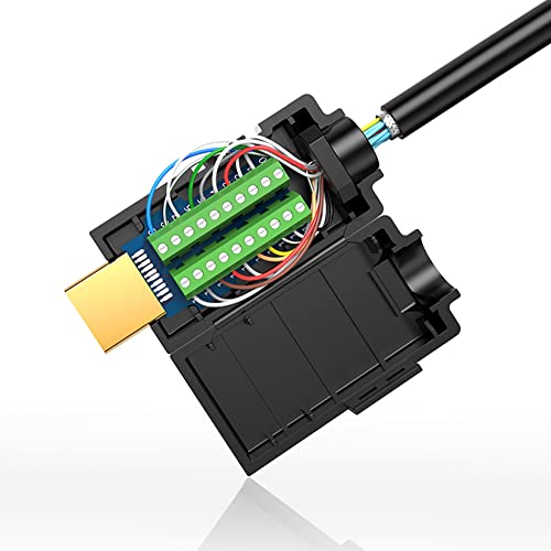 Conector HDMI macho sin soldadura, pack 2 unidades miniatura 5