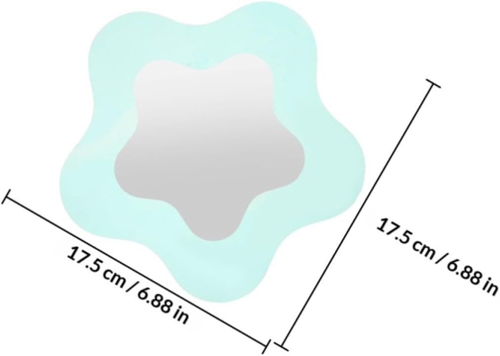 2pcs Star Shaped Acrylic Magnetic Locker Mirror for School Home