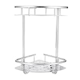 aluminium s haken Eckregal zur Wandmontage: bietet viel Platz für große und große Flaschen von Shampoo, Conditioner und Duschgel. Geeignet für Küche und Bad. Ideal für die Aufbewahrung von Shampoo, Seife, Duschgel, Kämmen usw. Schaffen Sie Platz in Ihrem Badezimmer.