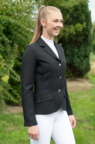 HKM 3341 Turnierjacket Marburg, Reitjacket Reitjacke schwarz Mädchen 116