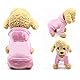 LifeWheel Haustier Kleidung Hundemantel Hundepullover Warm Wintermantel Hunde Kostüm für Katzen Kleine Hunde Hunde-Kapuzenpullover (Pink, M)