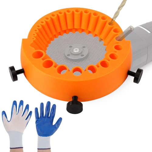 Lyreh Affûteuse de Forets, 118 Degrés Meuleuse d'Angle Outil de Meulage Foret Électriques Drill Bit Sharpener Accessoire Multifonction pour Forets 2 à 13mm pour Meuleuse 125mm