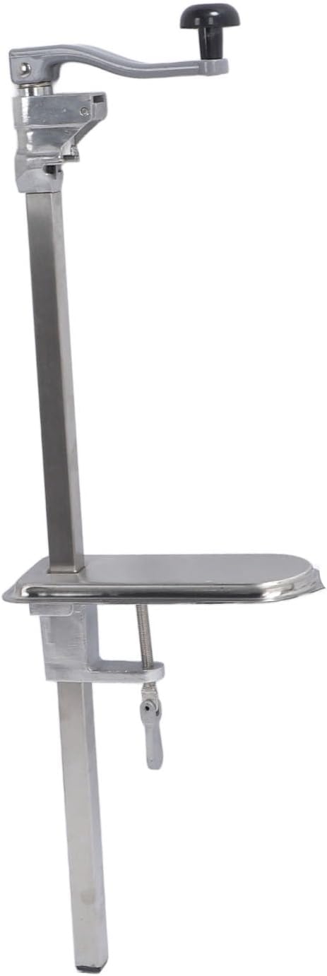 WALFRONT Can Opener Heavy Duty Table Stainless Steel Manual, Commercial Grade Industrial Table Mount Can Opener for Kitchens Restaurants Hotels, Large Up to 11 Inch Tall with