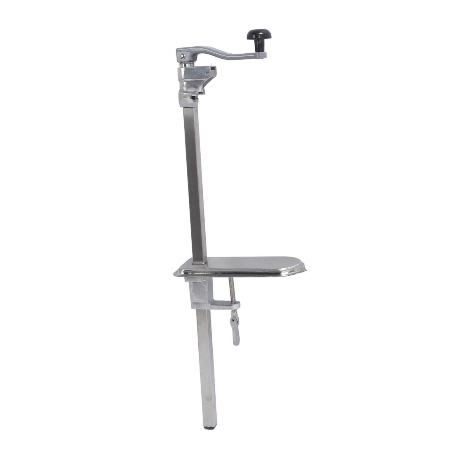 Abrelatas Comercial Abrelatas Manual de Mesa Industrial de Restaurante Resistente Base Acero Inoxidable Hierro Fundido 23,2 Pulgadas para Latas