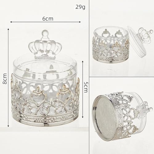 Boîtes à bonbons légères avec couvercle pour buffet de baptême - 5