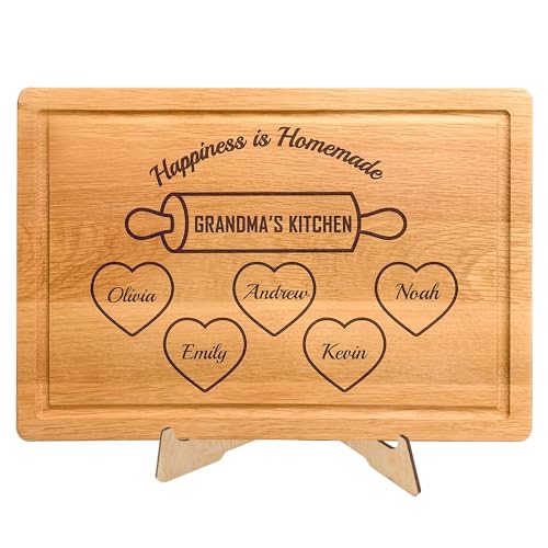 Personalized Mother's day Gifts, Custom Cutting Board with Kids Names