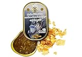 Conservas Gourmet, Conservas de pescado, Los Picones Gourmet, Anchoas del Cantábrico con Lascas de Oro de 24 kilates (100gr en Filetes).