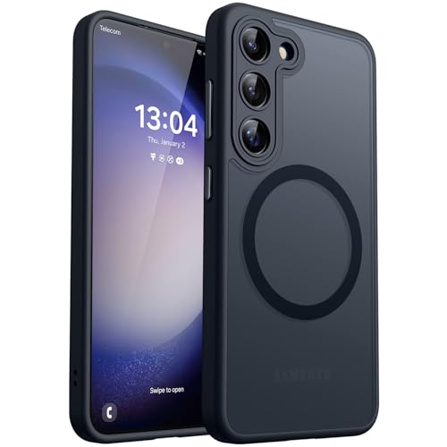CANSHN für Samsung Galaxy S23 Hülle mit Kameraschutz für Magsafe (TOP Militärschutz & Magnetkraft) Extrem Haltbarkeit Ha...