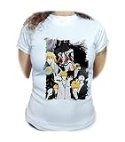 MERCHANDMANIA Camiseta Mujer A3 Bleach Ichigo transformaciones Personaje Woman Tshirt.