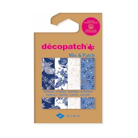 Decopatch Pack of 4 Printed Paper Sheets Cover