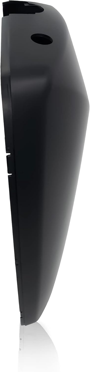 TORQUE Door Mirror Cover Replacement for 2004-2018 Volvo VNL Semi Trucks Matte Black Curved Cover Passenger Right Side RHD (TR006-R)