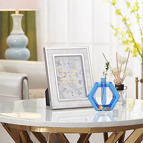 Cayway Resin Mould For Plant Propagation Station, Hexagon Vase Mould Vase Silicone Moulds For Resin Casting With 6 Pcs Acrylic Test Tubes For Hydroponic Plants, Home Office Decor #TOP4