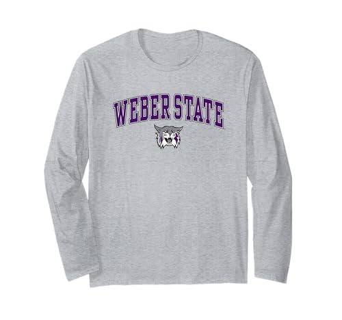 Weber State Wildcats Arch Over Officially Licensed Long Sleeve T-Shirt