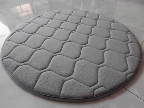 Coussin de sol rond lavable pour aménager un coin lecture chaleureux dans le salon