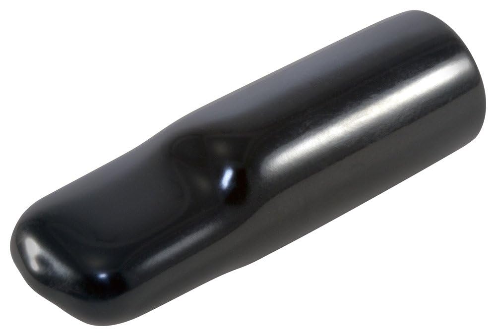 Caplugs VFC-427-16 VFC Series – Vinyl Cap with Flat Pull-Tab, 100 Pack, Black Plastic Caps, 0.427" W x 1.000" L, Protective Closures, Masking, Painting, Plating, Powder Coating, Easy Removal