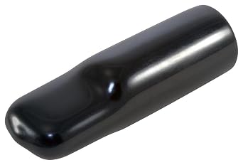 Caplugs VFC-365-16 VFC Series Vinyl Cap with Flat Pull-Tab, 500 Pack, Black Plastic Caps, 0.365" W x 1.000" L Protective Closures, Masking, Painting, Plating, Powder Coating, Easy Removal 99190437