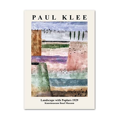DFHDFH Paul Klee Affiches Vintage Abstrait Mur Art Avion Géométrie Toile Peinture Paul Klee Imprime Salon Décoration de La Maison Photos 40X60cm X1 No Frame