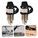ULTECHNOVO 2pcs Motorcycle Brake Bleeder Screws M10 Size Grease Fitting Caps for Motorcycle and Car