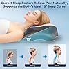 Sleep Apnea Pillow with Neck Pain & Snoring Relief -Orthopedic Cervical Pillow, Ergonomic Contour Memory Foam Pillow for Side,Back,Stomach Sleepers,Dreamers (Greywhite, Queen Size 25" Lx15 Wx5.8 H)