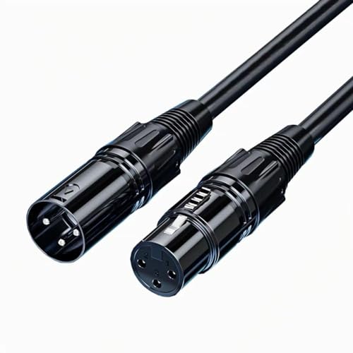 XLR Cables Microphone Cables (10 ft 4N OFC WIRE) XLR Male to XLR Female Balanced 3 PIN Mic Cables. Compatible with Preamps Speaker Systems and More 6MM PVC Jacket XLR Cable (3m)