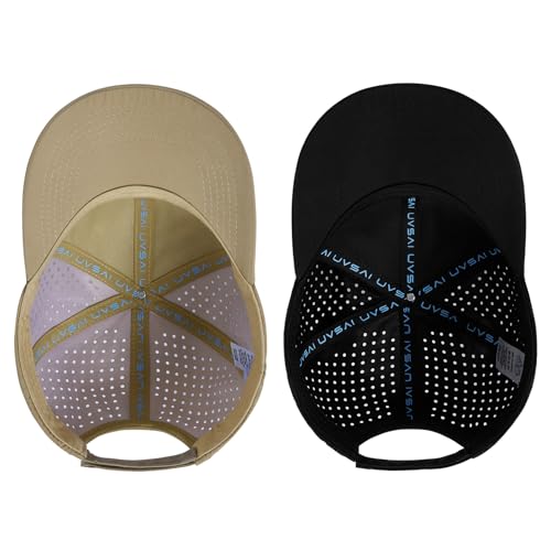 Image of UPF 50+ Performance Water Resistant Baseball Cap Lightweight Breathable Hat Golf Running Boat Hiking for Men Women
