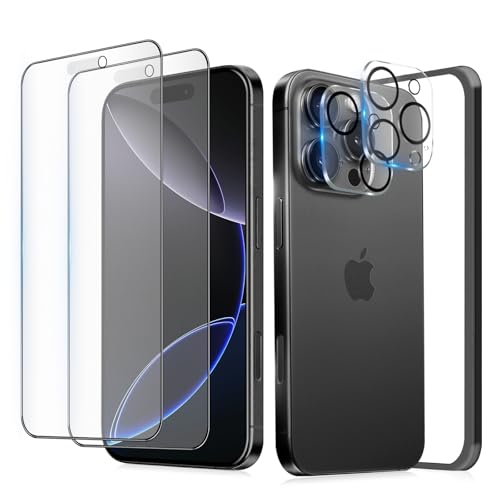 MINIKA �A���`�O���A �t�B���� iPhone 16 pro �K���X�t�B���� ���炳�� ��Phone16pro �t�B���� �T���T�� �A�C�t�H��16�v�� �ی�t�B���� �}�b�g �w��h�~ �Q�[�� �p �y2���z iPhone16 pro �J�����t�B���� �t��