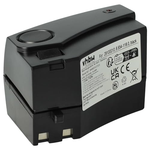 vhbw 1x batería Compatible con Kärcher K55 Pet, K55 Pet Plus aspiradora Negro (3000 mAh, 4,8 V, NiMH)