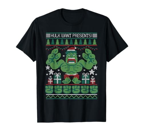 T-shirt Marvel Hulk Holiday Sweater : le style sans avoir trop chaud