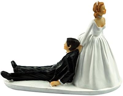 Morza Funny Bride Groom Figurine Humor Favors Unique Gift Cake Toppers Wedding Wedding Cake Toppers Decoration