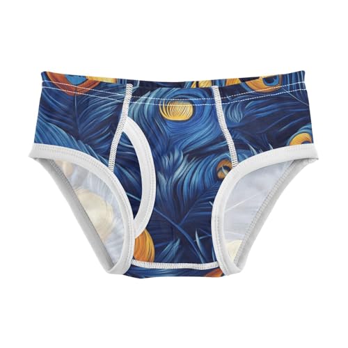 KLL Hand Drawing Camouflage Wavy Toddler Boys' Soft Nighttime Underwear Cute Undies