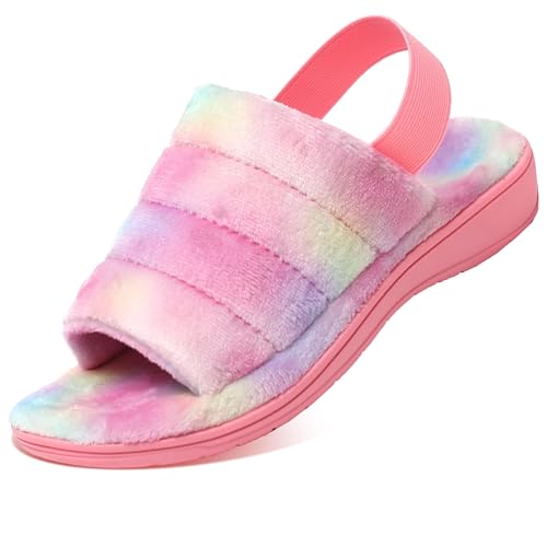 Vail Women's Comfy Slippers - Pink Tye Dye, 7 M
