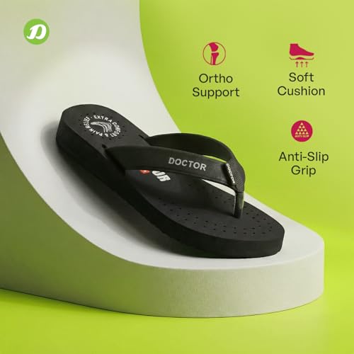 Image of DOCTOR EXTRA SOFT Women's Ortho Care Orthopaedic and Diabetic Feel Good Super Comfort Dr Sliders /Flip-flops /House Slippers [OR-D-16]