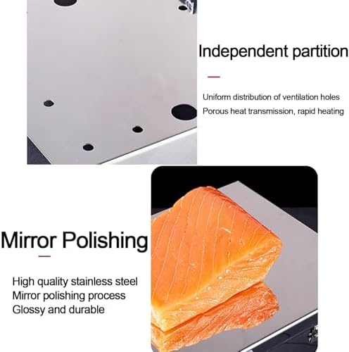 Seaweed Drying Box - Sushi Cuisine Oven with Heating Bulb, Non-Slip Feet & Separate Partition for Crispy Nori, Vegetables & Seaweed Drying - Ideal for Home Chefs