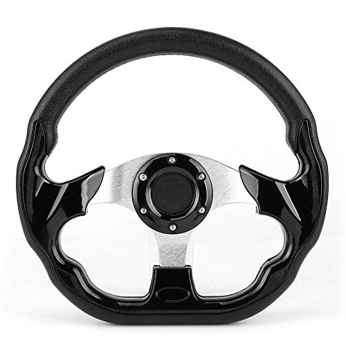 Car Steering Wheel,320mm/12.5in Racing Car Drifting Steering Wheel with Horn Button Glossy Black Color Universal by Tbest - Used condition - Image 3