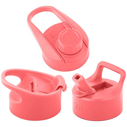 Simple Modern Wide Mouth Lid Leak Proof Straw Chug Handle Flip Fits Summit Water Bottles And Hydro Flask, Bundle, Honolulu #TOP2