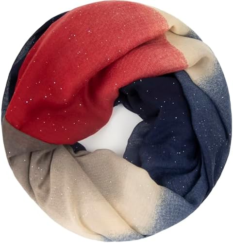 Glamexx24 Damski szal lekki, długi szal typu komin, chusta w wielu kolorach