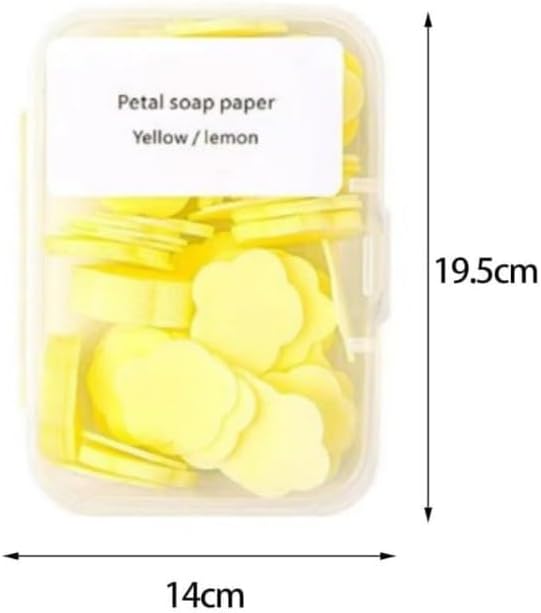 Seadiquiet 8 Boxes Paper Soap, 4 Different Scented Mini Fresh Portable Disposable Petal Hand Wash Sheets, Dissolvable Hand Bath Soap, Suitable for Outdoor, Travel, Camping (Approx 800 Sheets)