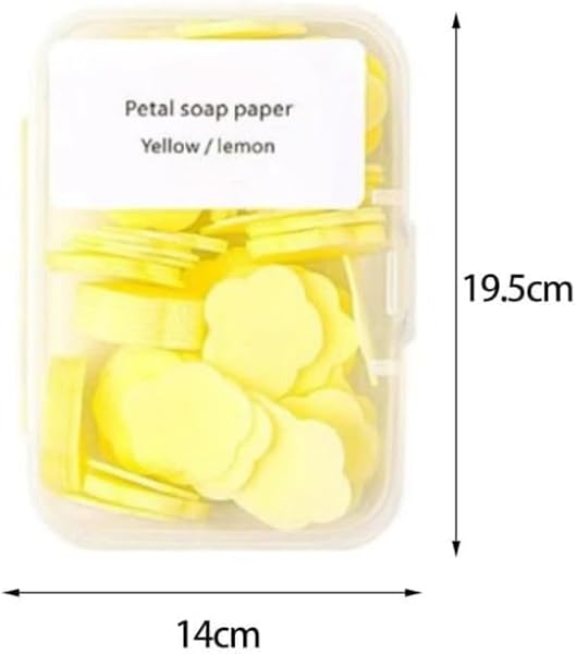 Seadiquiet 8 Boxes Paper Soap, 4 Different Scented Mini Fresh Portable Disposable Petal Hand Wash Sheets, Dissolvable Hand Bath Soap, Suitable for Outdoor, Travel, Camping (Approx 800 Sheets) - 1