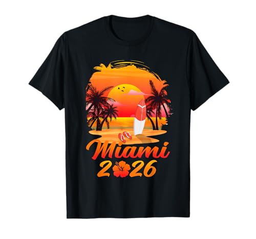 Miami 2026 Beach Family Summer Vacay Matching T-Shirt