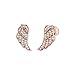 Produktbild Engelsrufer Flügel Ohrstecker für Damen Rosévergoldet 925er-Sterlingsilber Weiße Zirkonia Größe 11 mm