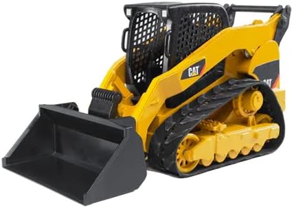 Bruder CAT Compact Track Loader, front view with bucket