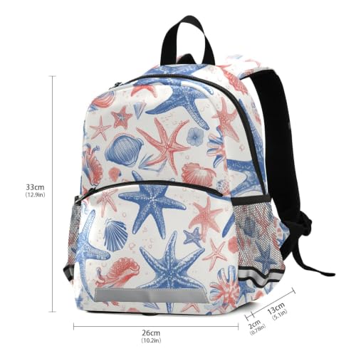 Cartable enfant motif étoile de mer pour accompagner ses pas